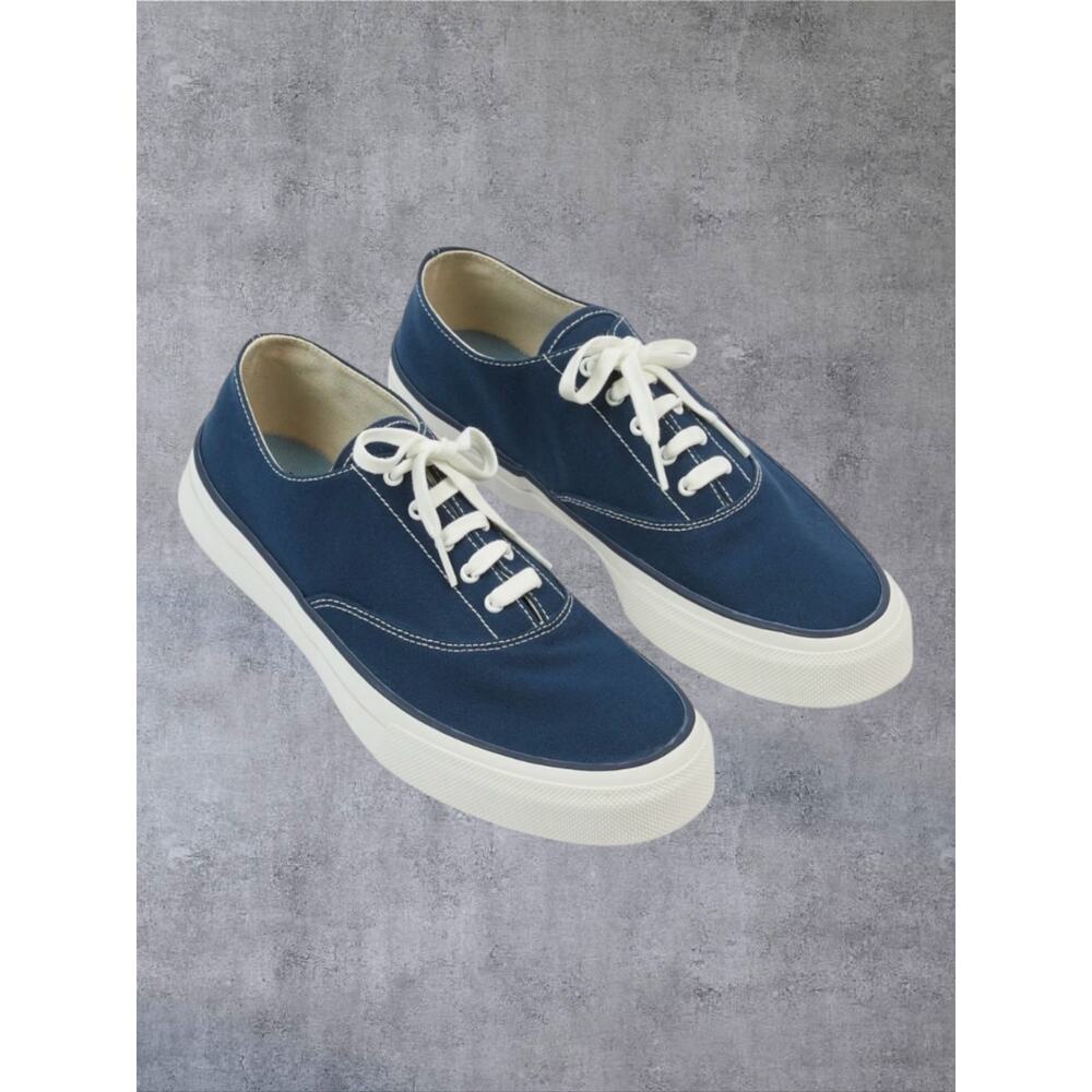 Wakouwa Anatomica Navy Canvas Deck Shoes Low Top Oxford Trainers Mens 11 US